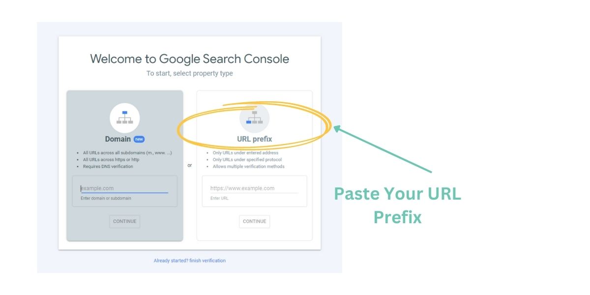 Google Search Console - Step 2