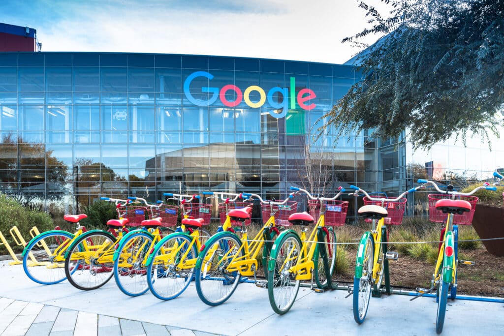 Bikes at Googleplex - Google Headquarters