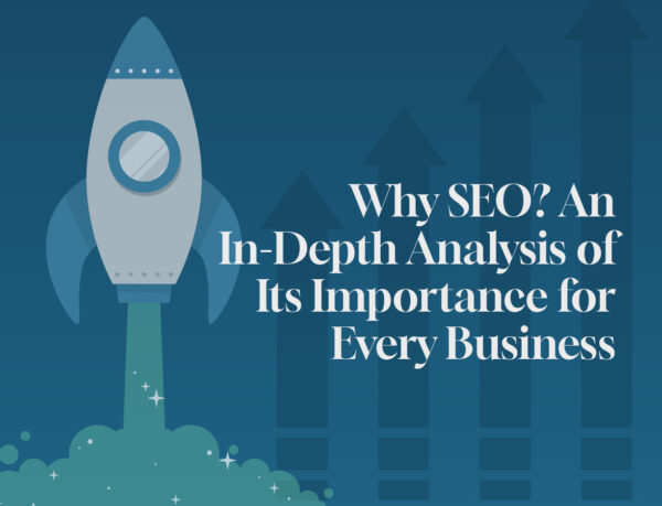 Why SEO? Graphic With a Rocket Taking Off